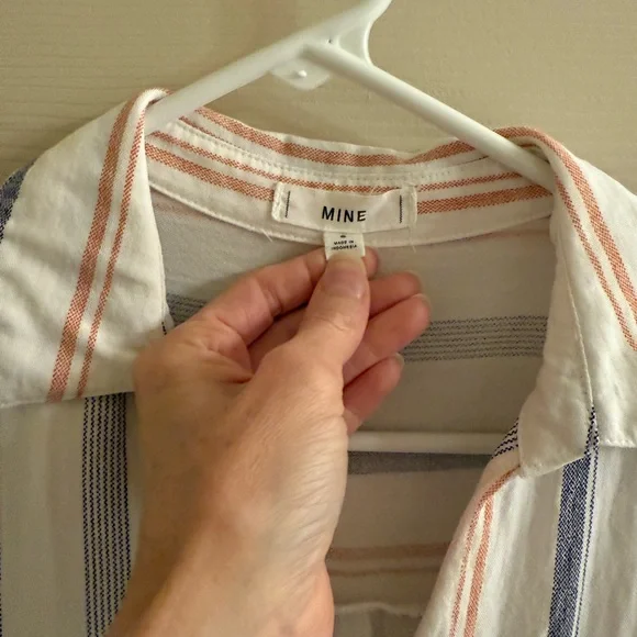 Mine Striped Button-Up Shirt - Picture 4 of 4